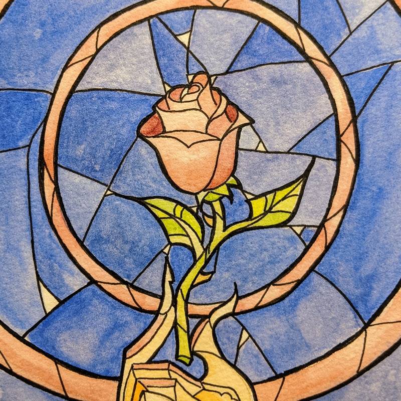 rose by Elan28 (Watercolor, Pen)