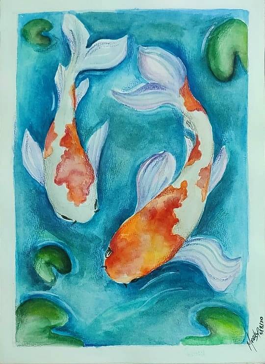 fish by MookshadaNaik (Watercolor)