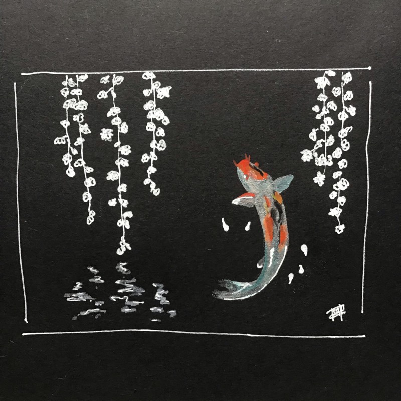 fish by Sally (Watercolor, Pen)