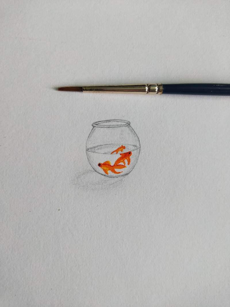 fish by dorthia87 (Pencil, Watercolor)