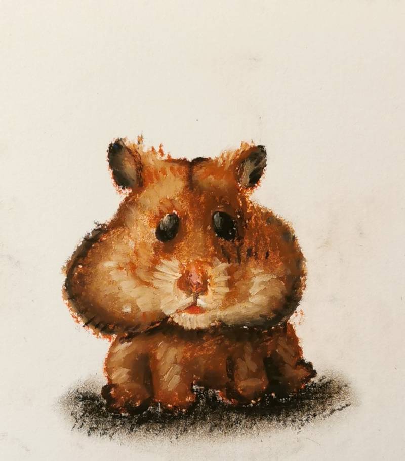 rodent by netalondon (Oil pastel)