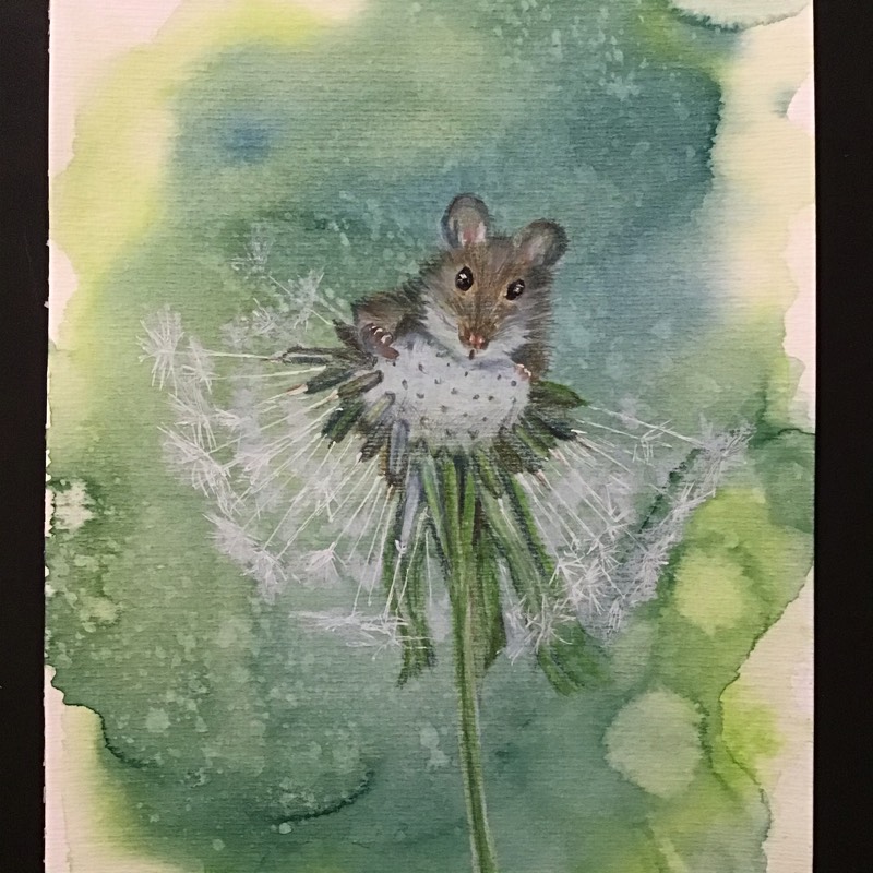 rodent by Sally (Watercolor, Colored pencil, Pen)