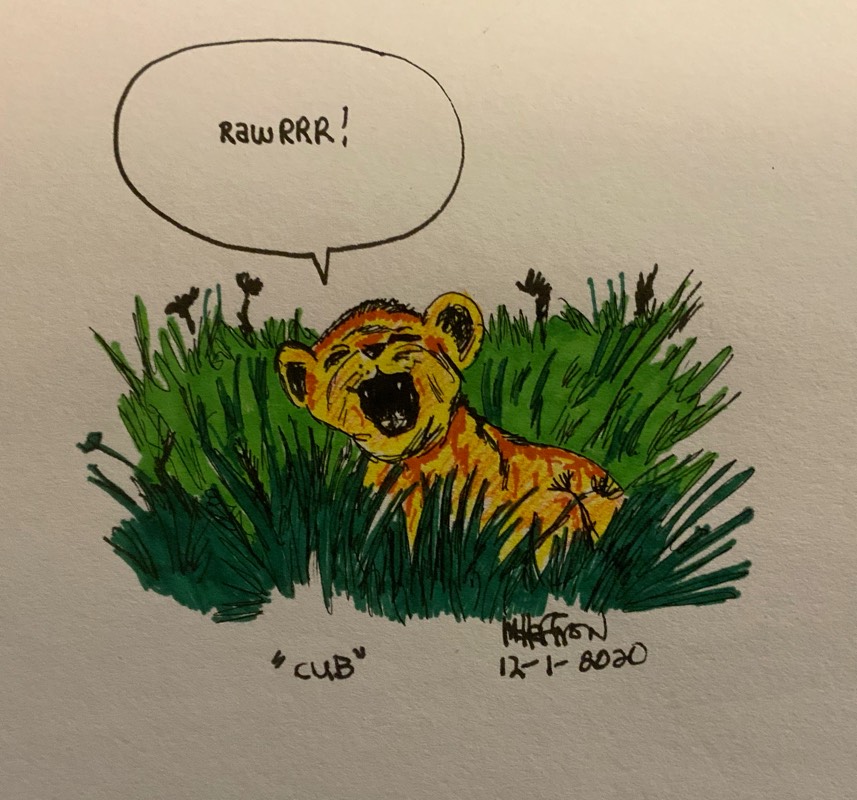 cub by Logans_multiverses (Pencil, Markers, Pen)