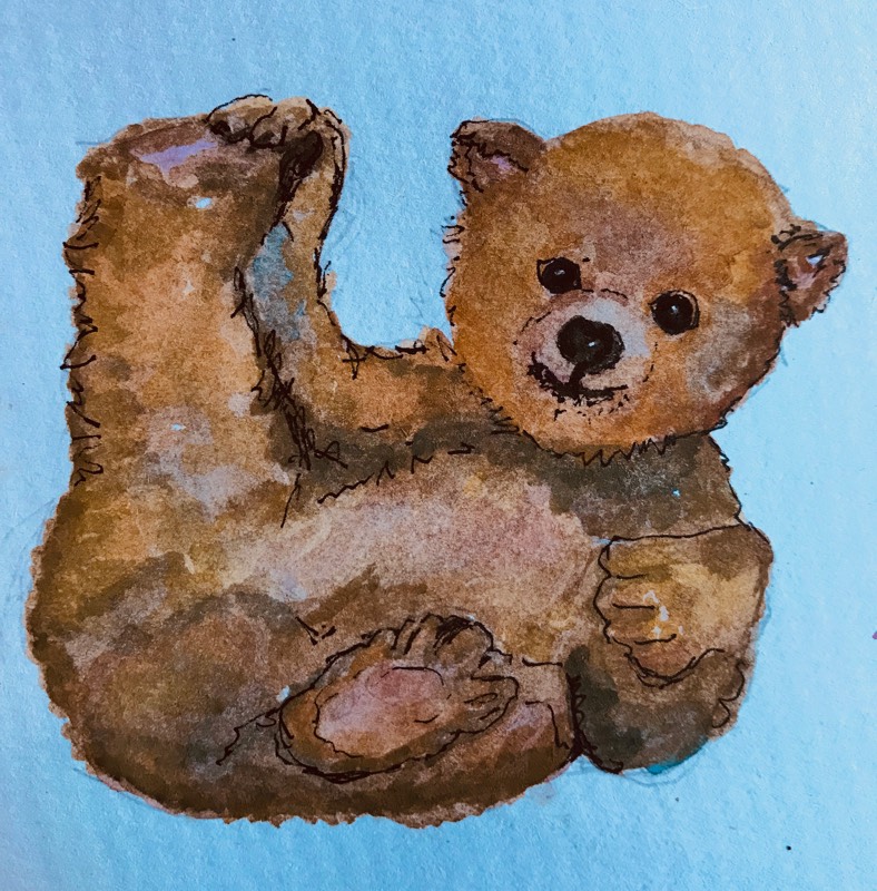 cub by fairlawnbj (Watercolor, Pen)