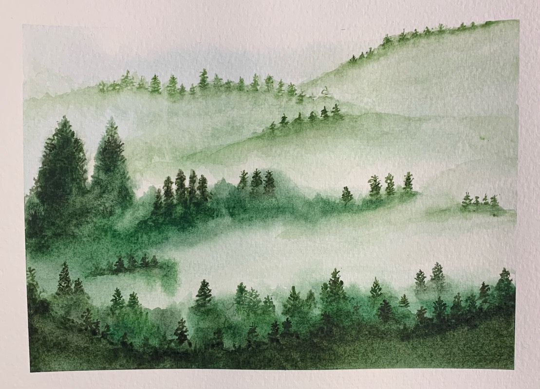 woods by Pravi (Watercolor)