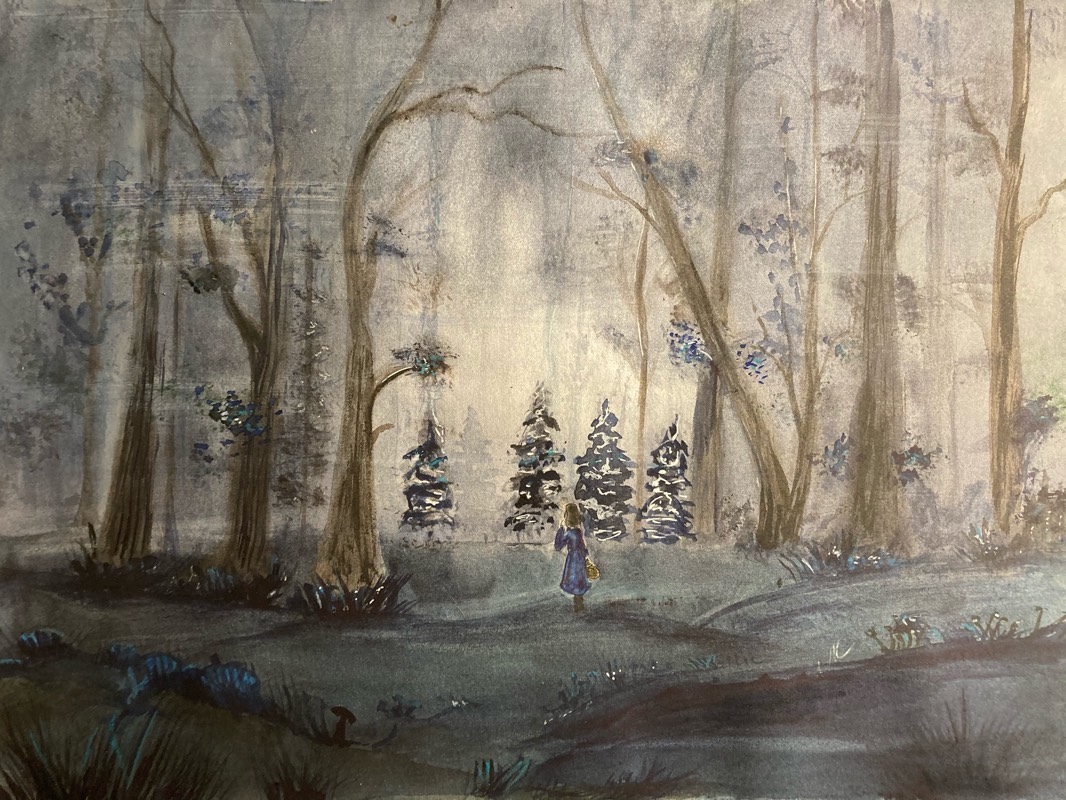 woods by Leoni (Watercolor, Ink)
