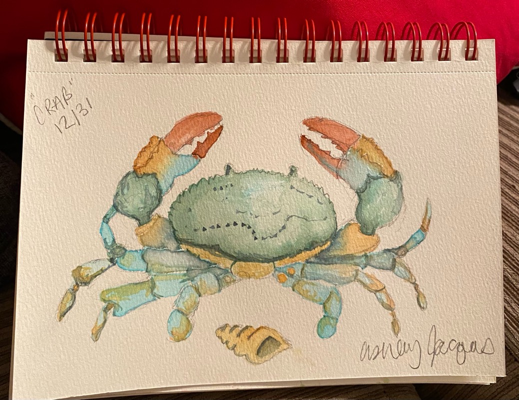 crab by AshleyJacques (Watercolor)