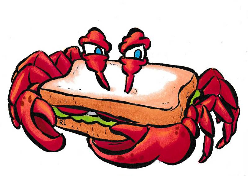 crab by royslittlescribbles (Ink, Markers)