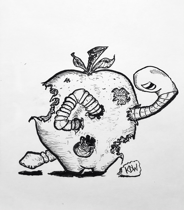 fruit by KDW (Pencil, Ink)