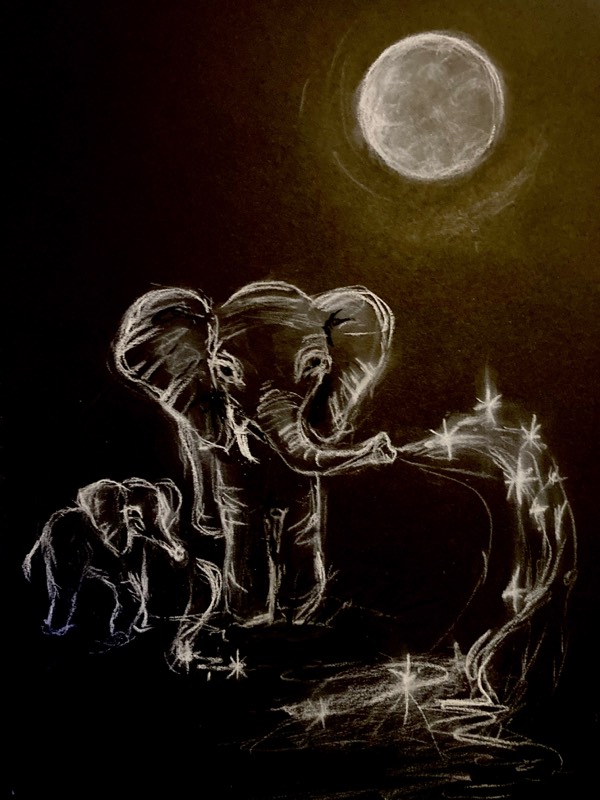 elephant by Moonroad (Soft pastel)