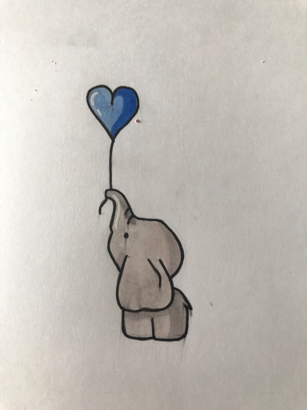elephant by The_Wild_Ones (Pencil, Pen, Markers)