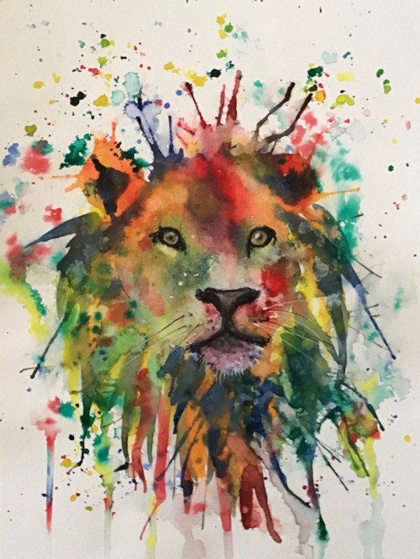 lion by Sally (Watercolor)