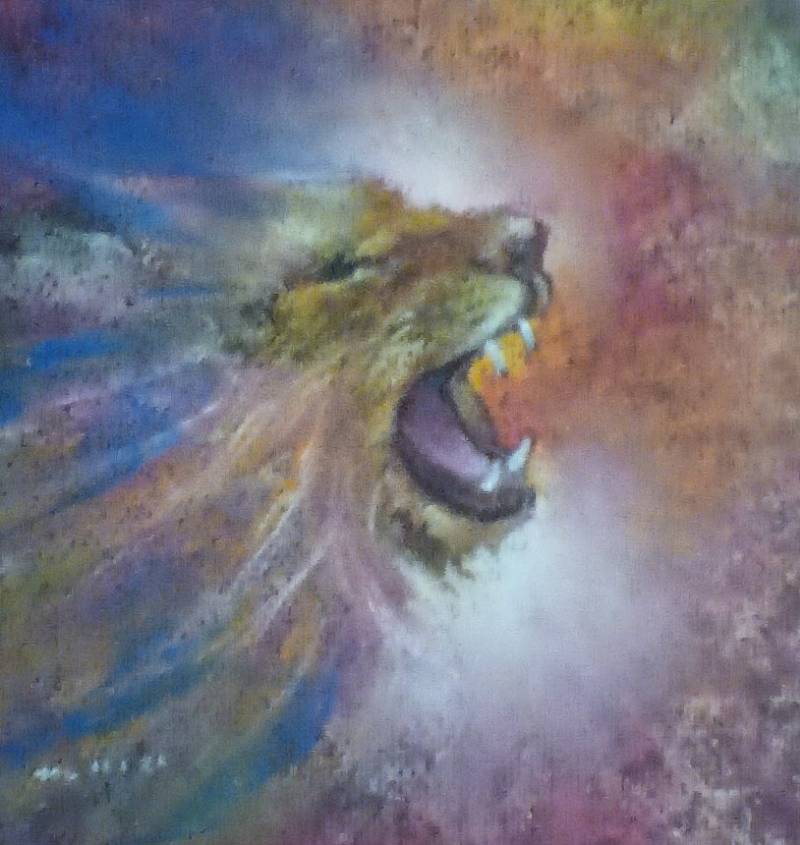 lion by miclat (Soft pastel)