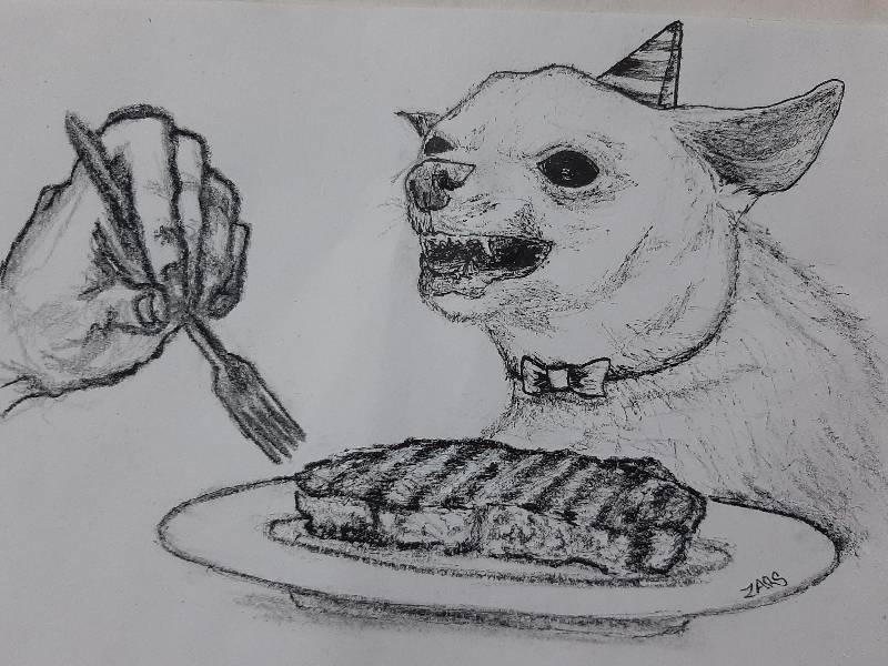 steak by luiss (Pencil, Ink, Charcoal)