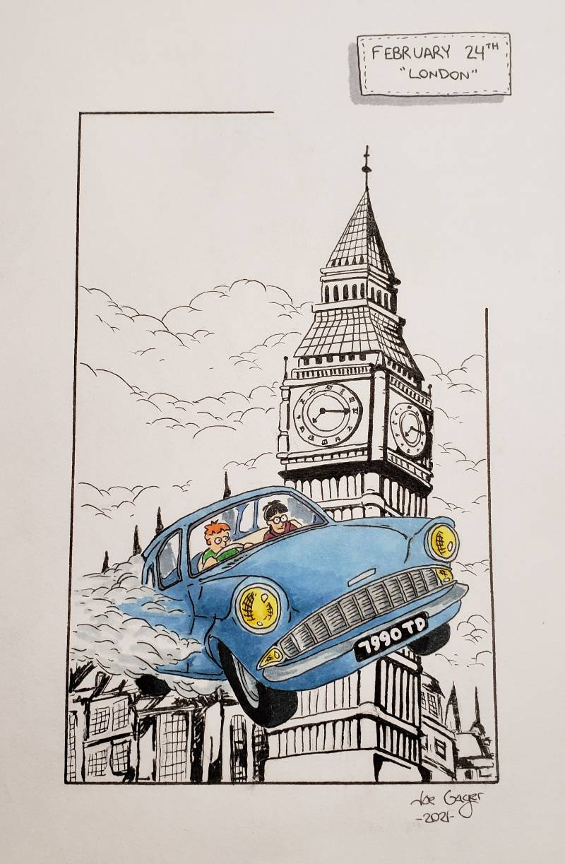 london by JoeGager (Pen, Ink, Markers)