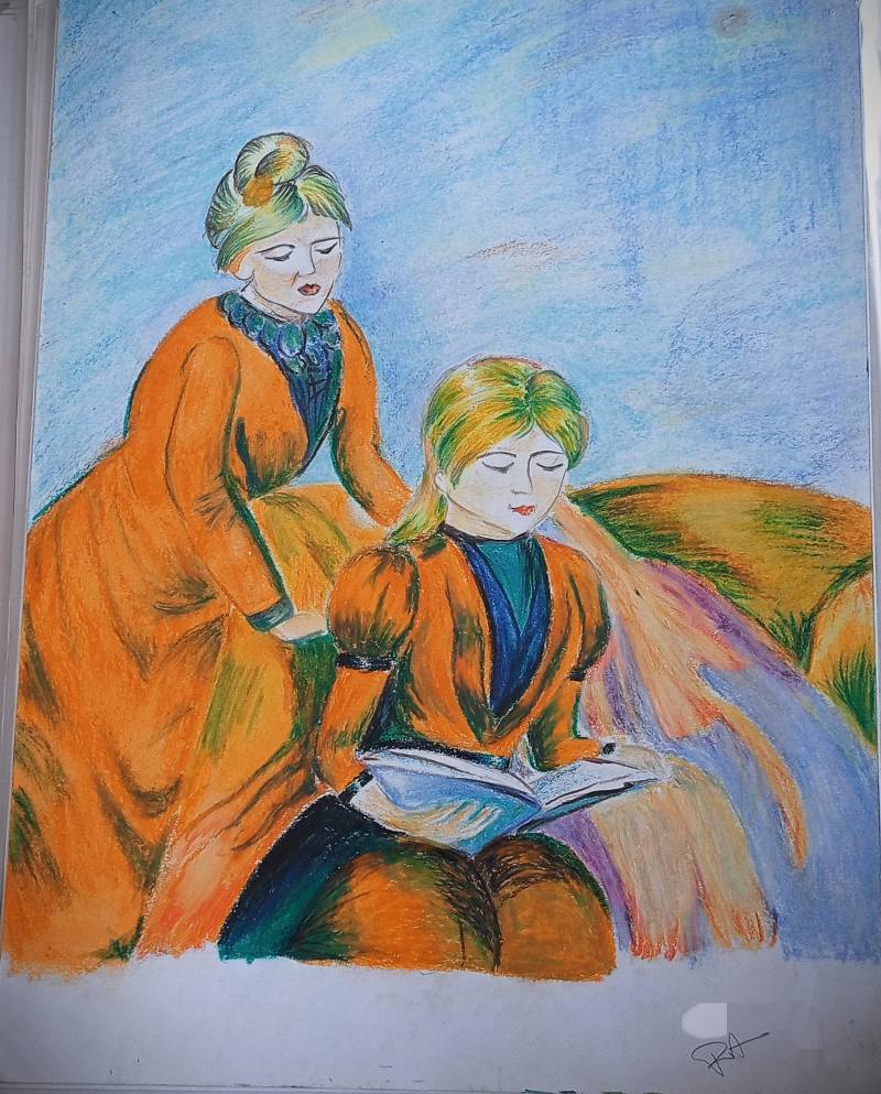 london by Rittika (Oil pastel, Colored pencil)