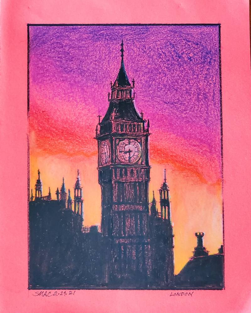 london by sammymac (Ink, Colored pencil)