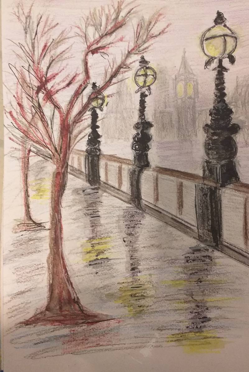 london by Mags (Pencil, Pen, Colored pencil)