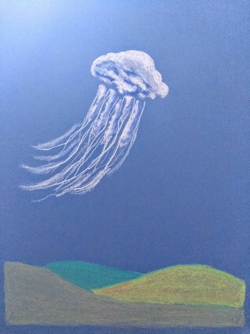 jellyfish by poppygatapetal (Soft pastel)