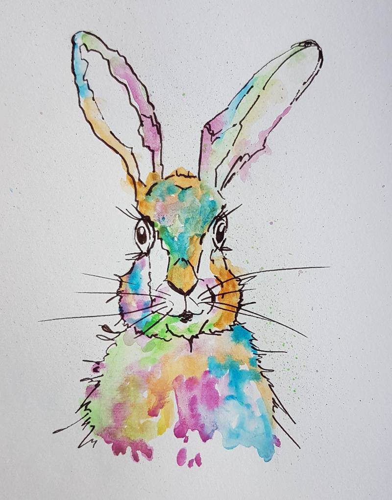 bunny by Laubfrosch (Watercolor, Pen)