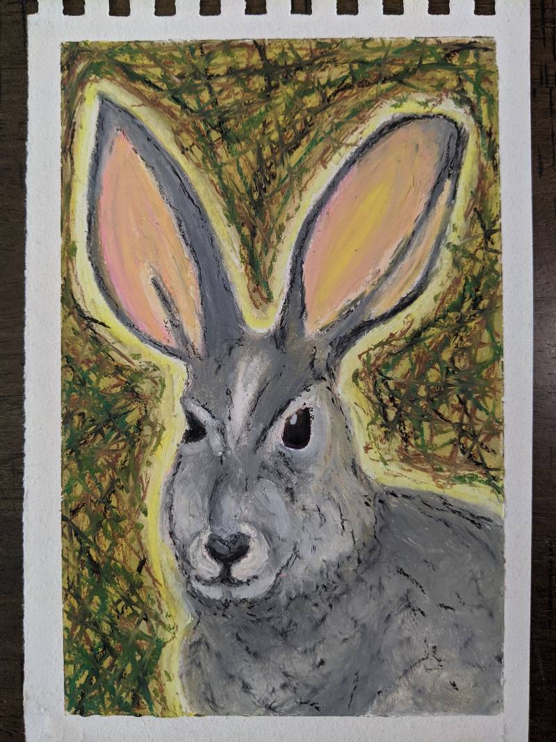 bunny by Bananica (Oil pastel)