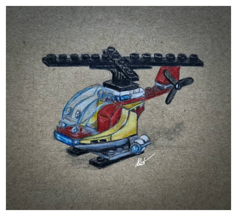 helicopter by Jesseeker44 (Pencil, Colored pencil)