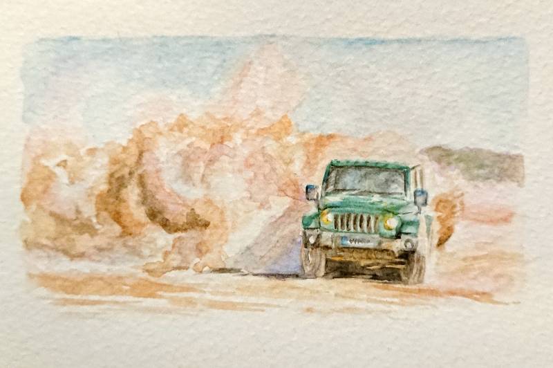 jeep by meidraws (Watercolor)