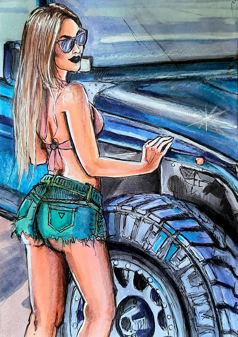 jeep by tamileexyz (Pen, Markers)