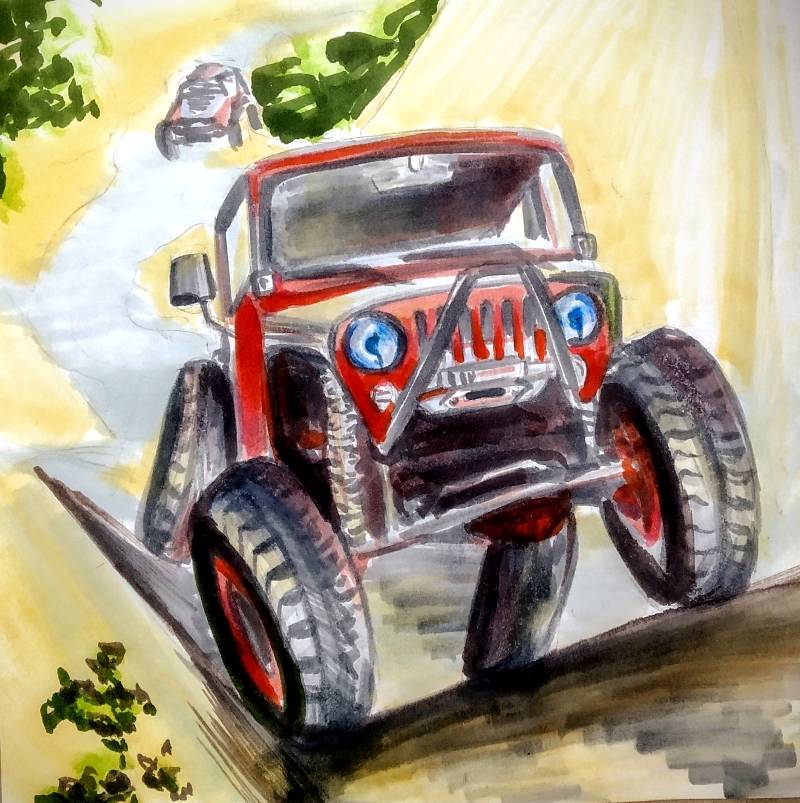 jeep by Krina (Markers)