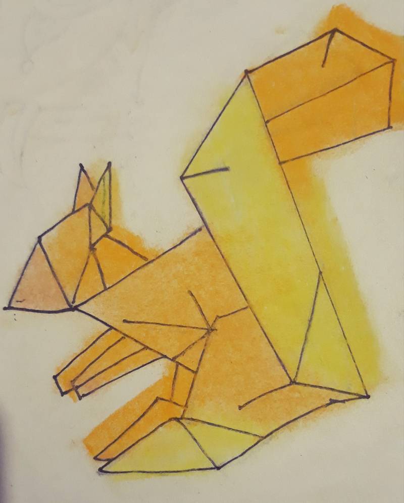 squirrel by ArtwithAbhi (Soft pastel)