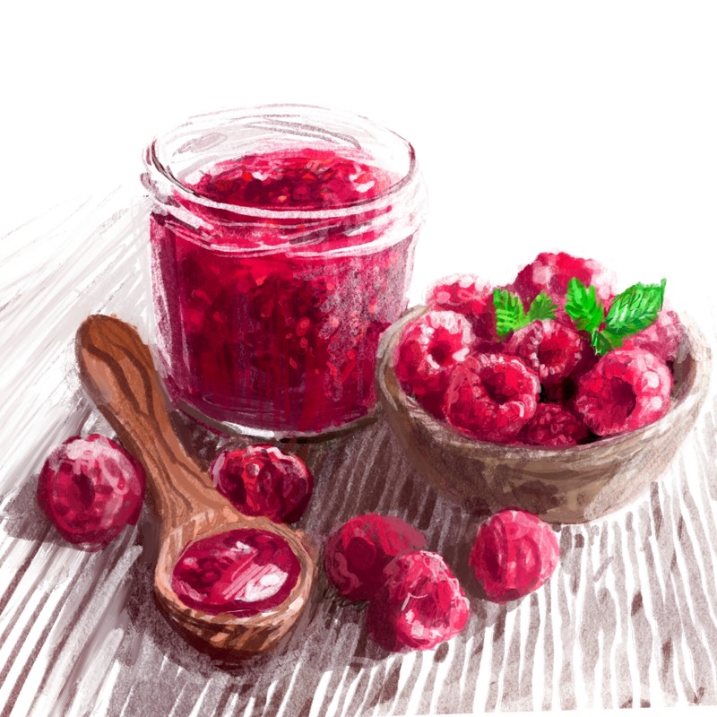 Raspberry drawings