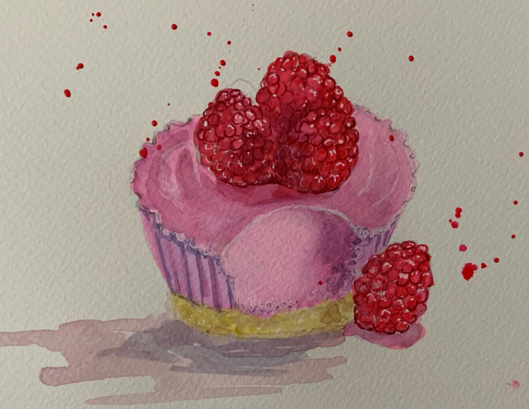raspberry by fairlawnbj (Watercolor, Pen)