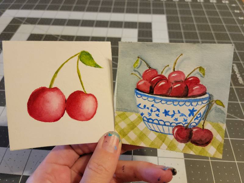 cherry by sammie2toes (Watercolor, Pencil)