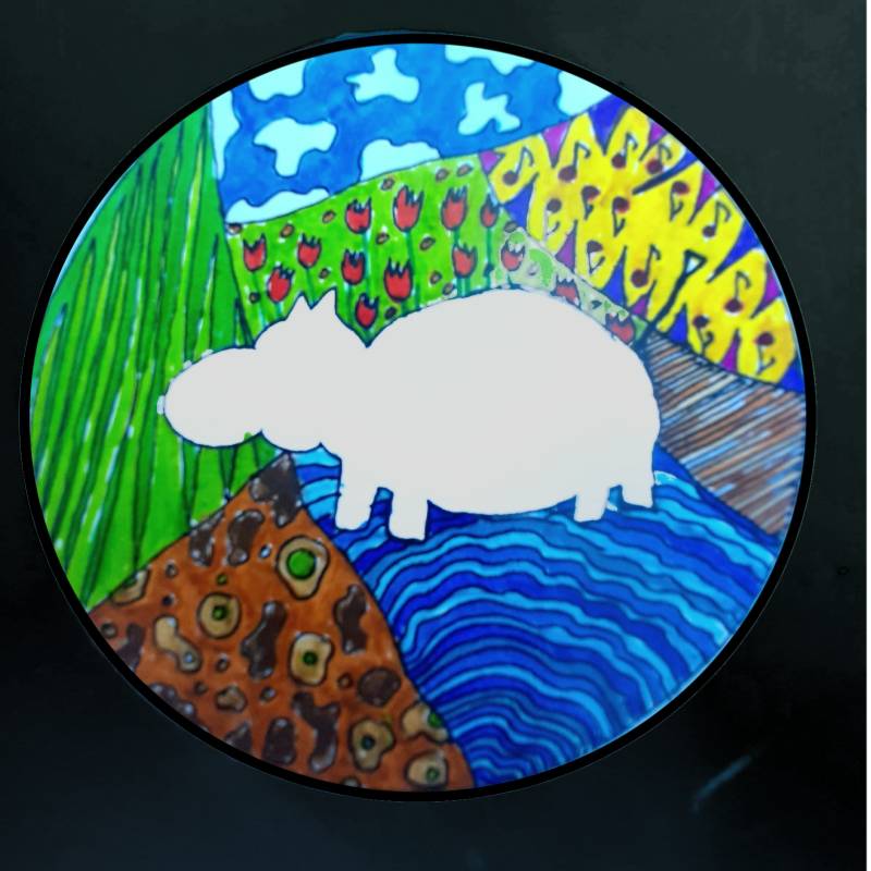 hippo by sabsellerinchen (Markers, Digital, Oil pastel, Pencil)