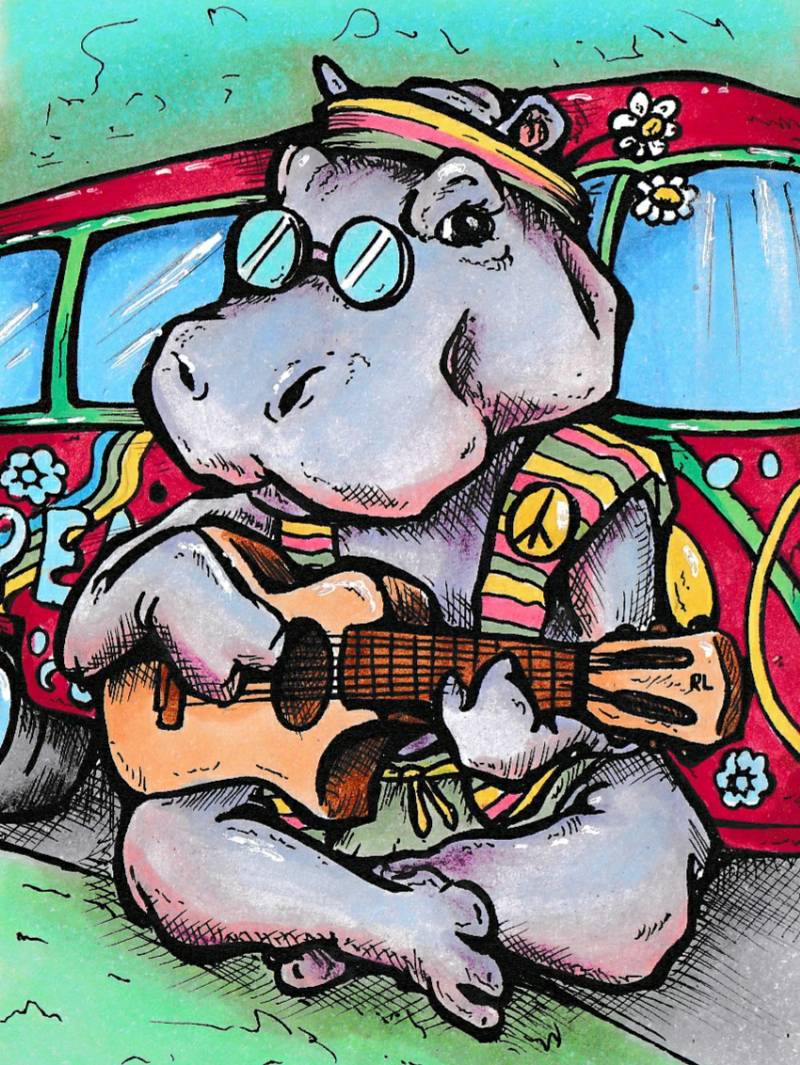 Hippo drawings