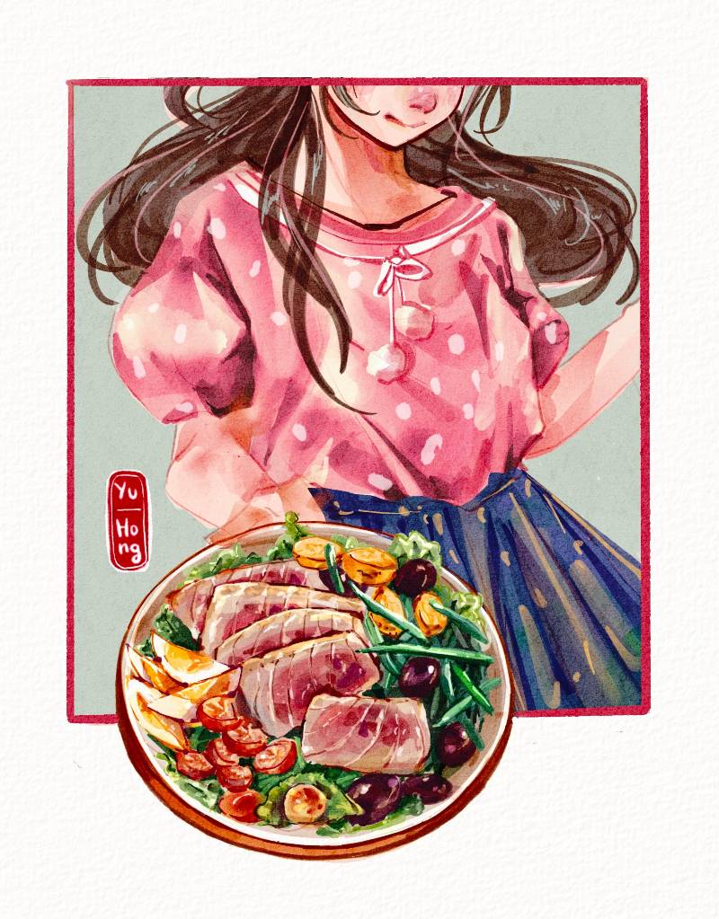 tuna by YuHong (Watercolor, Digital)
