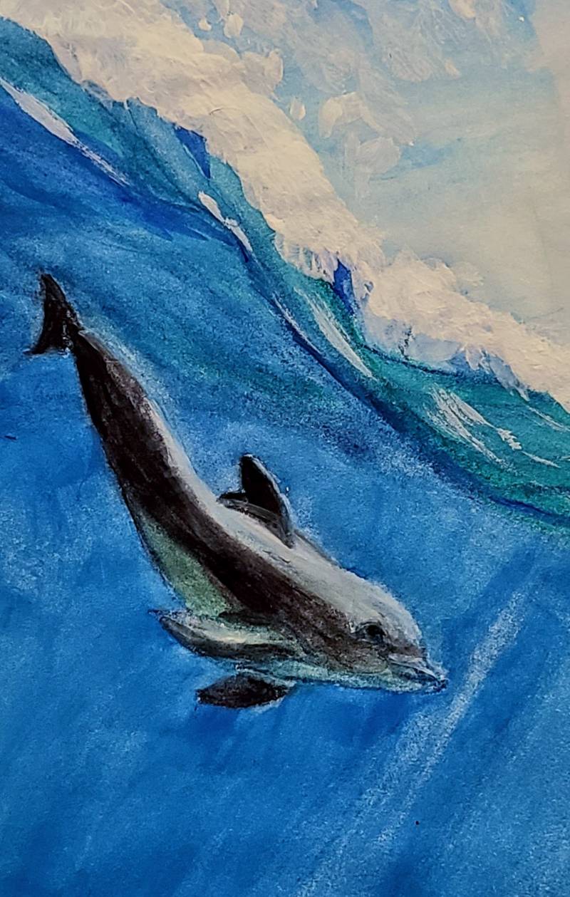 dolphin by interior_painter_me (Watercolor)