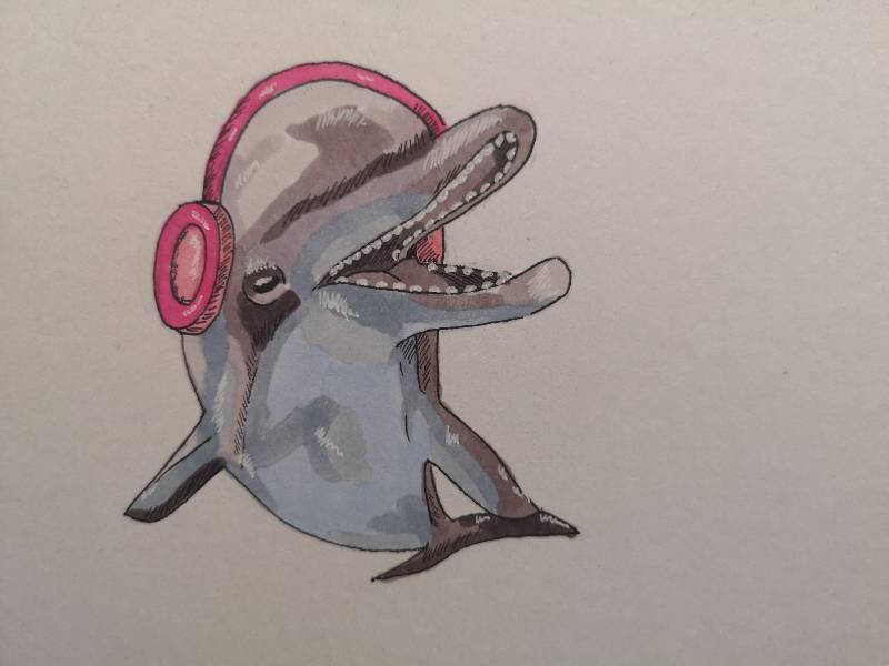 dolphin by eltea (Markers)
