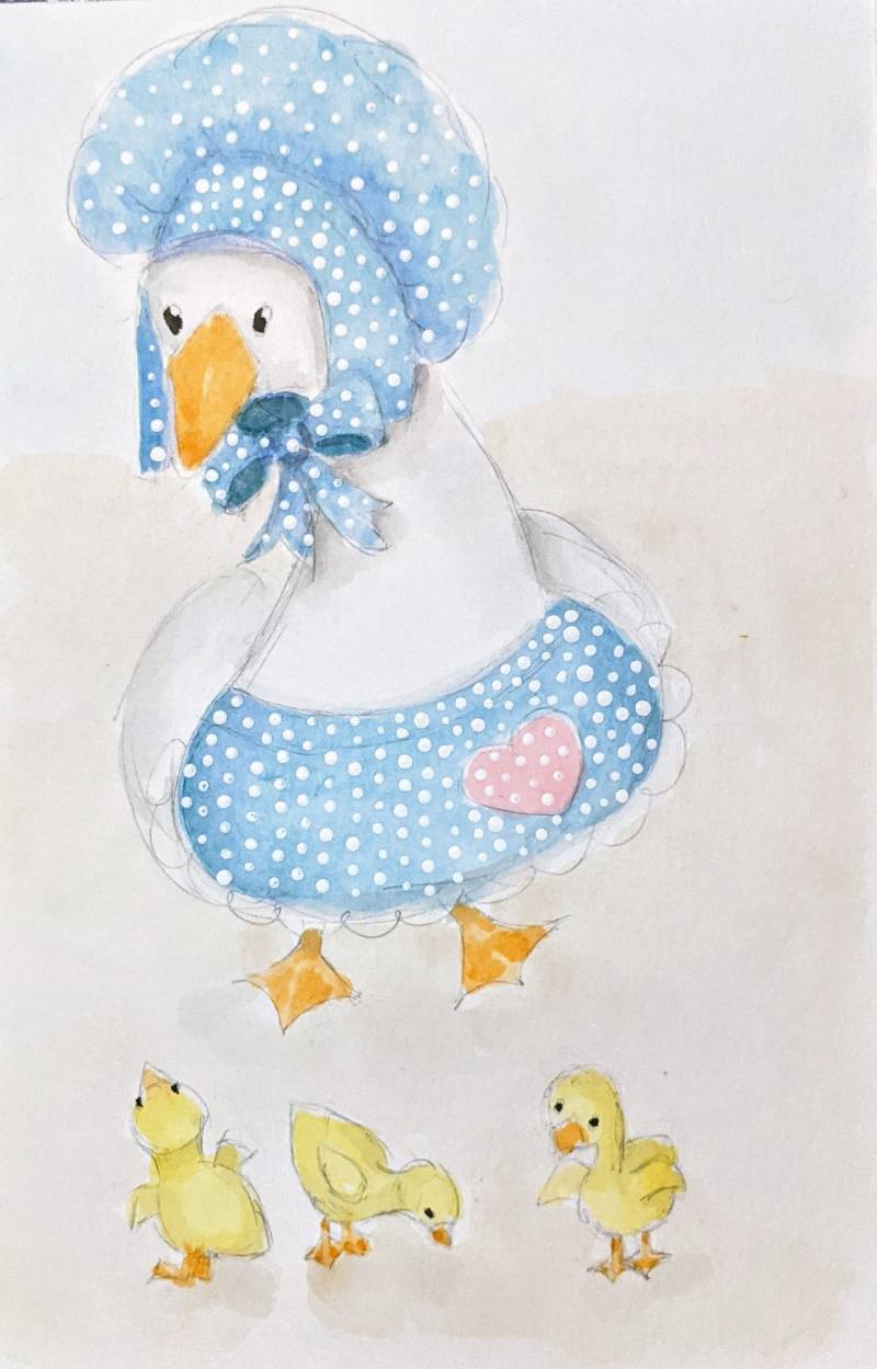 goose by Babyknows (Watercolor, Acrylic paint)
