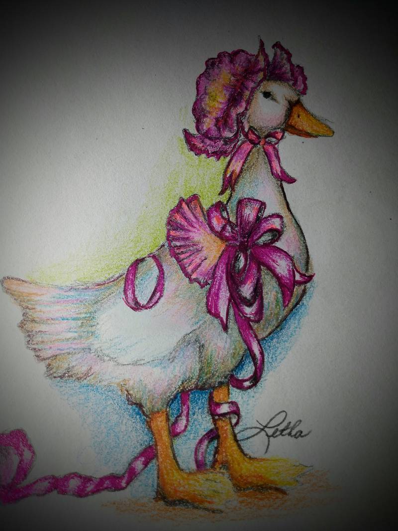 goose by letha (Pencil, Pen, Markers, Colored pencil)