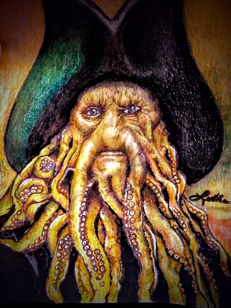 octopus by letha (Pencil, Pen, Markers, Colored pencil)