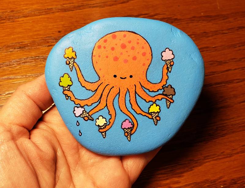 octopus by sp3c14Lk (Markers, Acrylic paint)