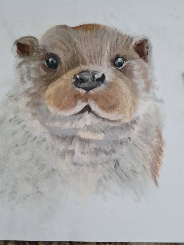 otter by JustaDot (Soft pastel)