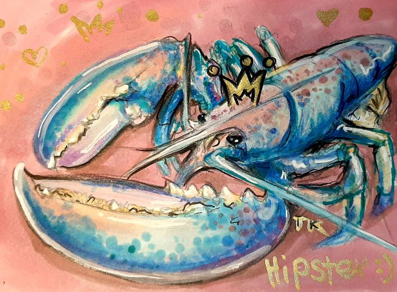 lobster by tamileexyz (Markers, Colored pencil)