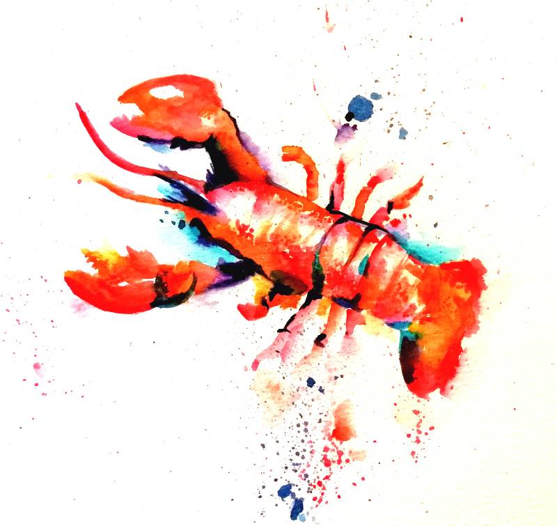 lobster by Watercolor_Puppy_ (Watercolor)