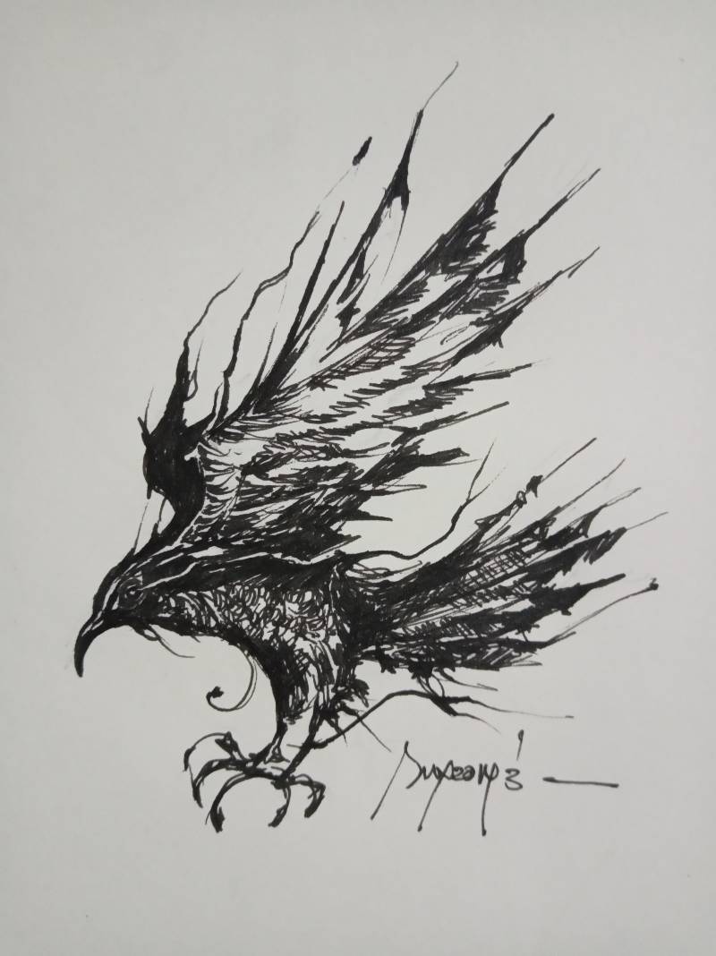 raven by suza (Ink)