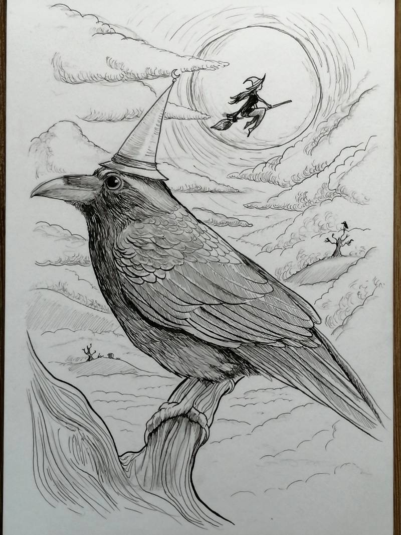 raven by Nikusan (Ink)
