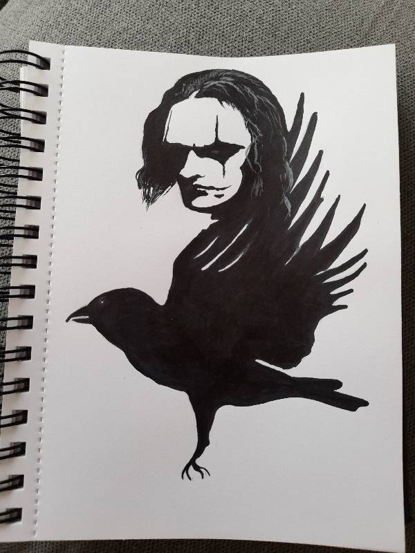 raven by LearningLoadingStandBy_ (Markers, Colored pencil)