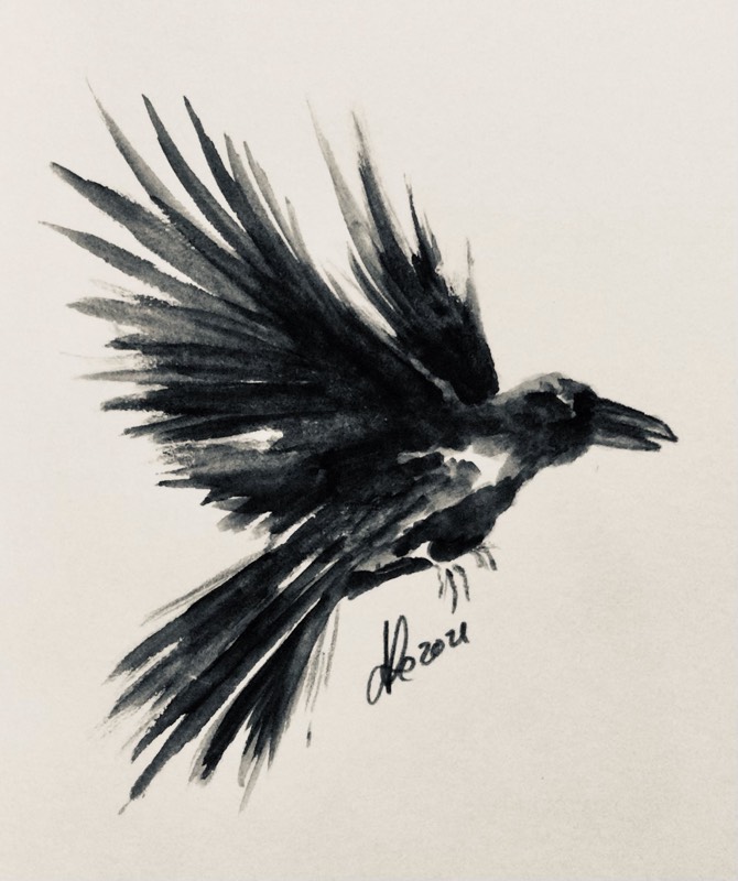 raven by Niomix (Watercolor)