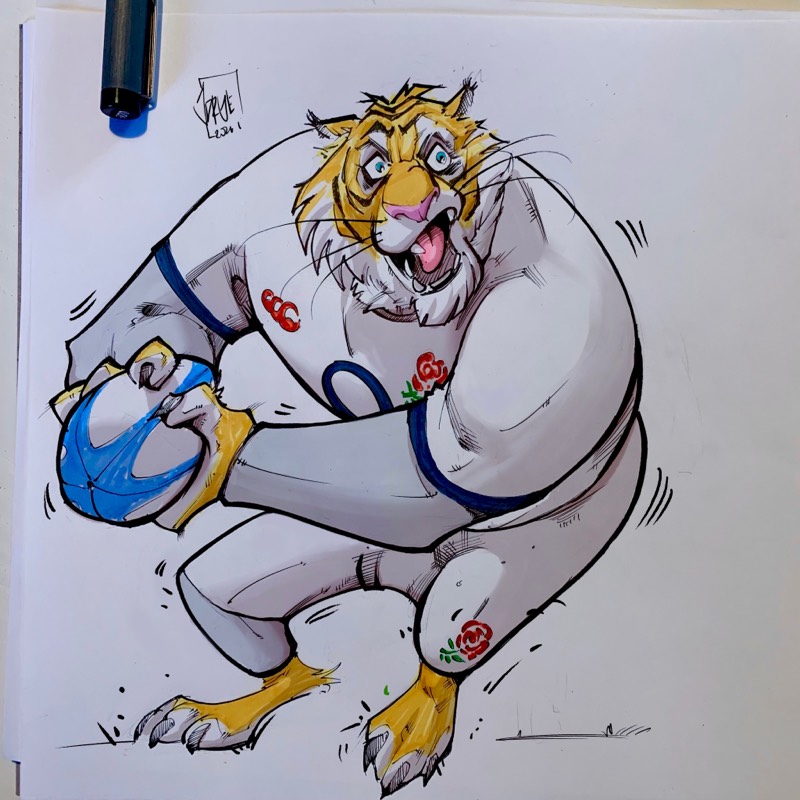 tiger by jorge (Pen, Ink, Markers)